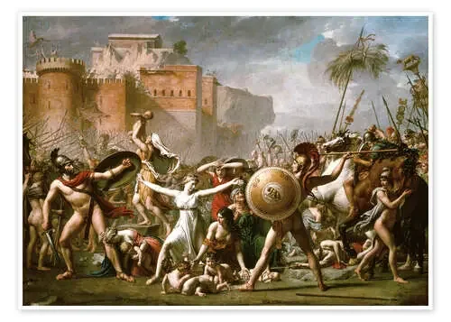 Las mujeres Sabine de Jacques-Louis David akg-images