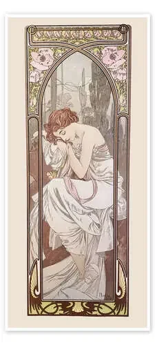 Las partes del día – El descanso de la noche de Alfons Mucha Master Collection
