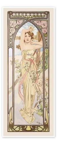 Las partes del día – El esplendor del día, 1899 de Alfons Mucha Master Collection