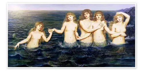 Las sirenas de Evelyn De Morgan Bridgeman Images