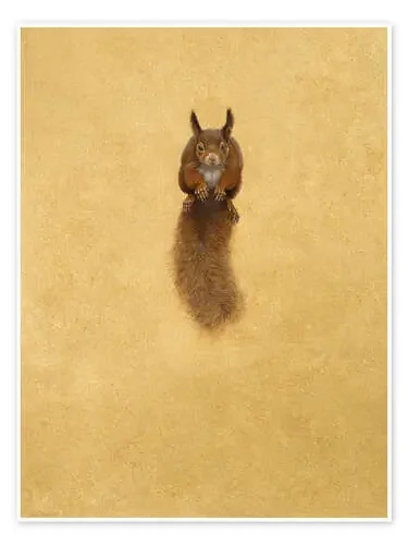 Leaping Red Squirrel – de Tim Hayward Bridgeman Images