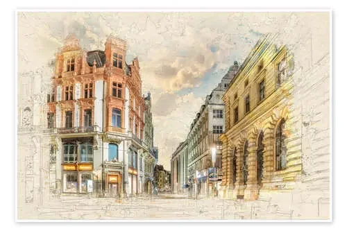 Leipzig city center Peterstraße de Peter Roder