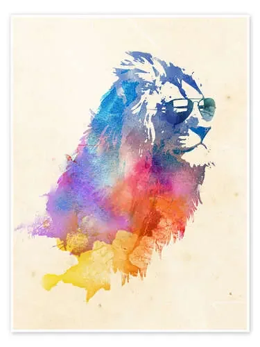 León colorido de Robert Farkas