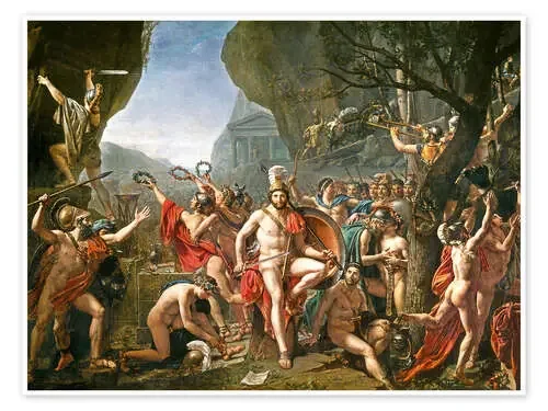 Leonidas en las Termópilas de Jacques-Louis David ARTOTHEK