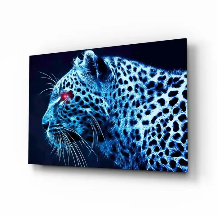 Leopard Glass Wall Art – 28.5 » x 18 «