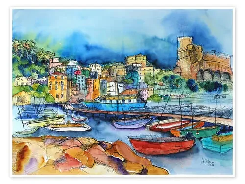 Lerici Liguria At the harbor de Hartmut Buse