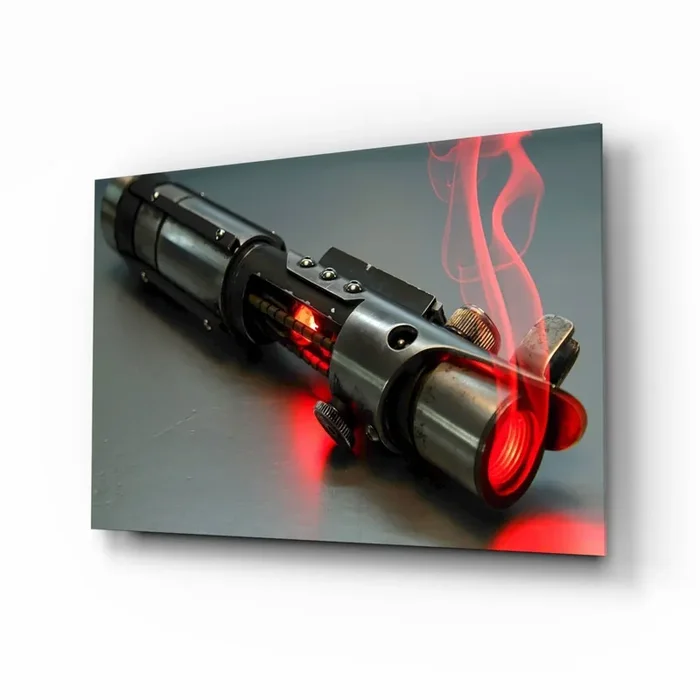 Light Saber Glass Wall Art – 28.5 » x 18 «