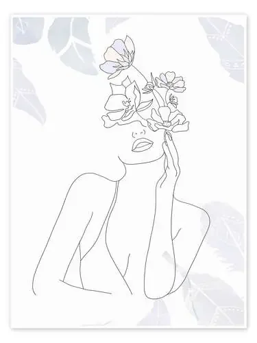 Line Art Beauty Portrait I de nobelart