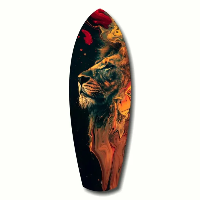 Lion Pride V5 Glass Wall Art – 12 » X 35 «