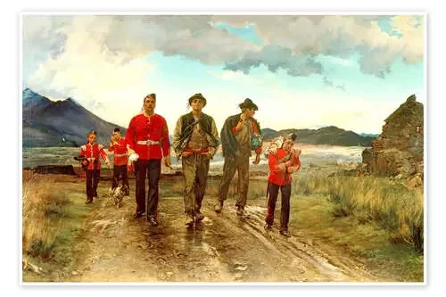 ‘Listed for the Connaught Rangers‘ Recruiting in Ireland, 1878 de Lady Butler Bridgeman Images