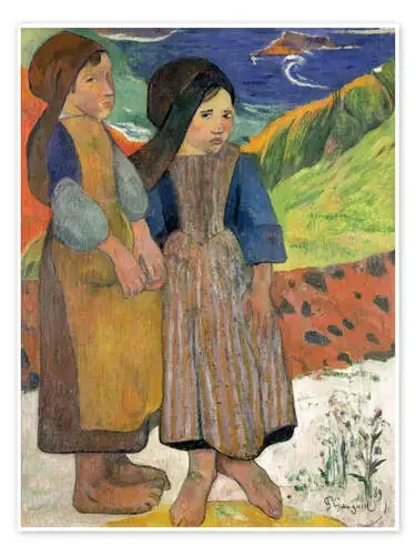 Little Breton Girls de Paul Gauguin Master Collection