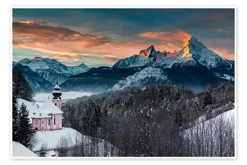 Little church at the Watzmann de Dieter Meyrl