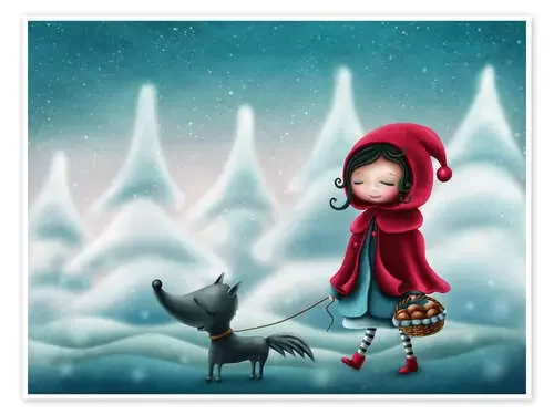 Little Red Riding Hood in Winter Wonderland de Elena Schweitzer