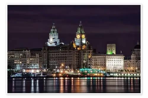 Liverpool at Night de Wayne Molyneux