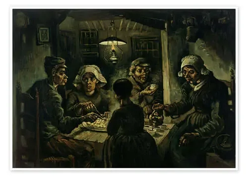 Los comedores de patatas, 1885 de Vincent van Gogh Master Collection