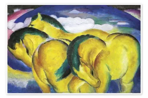 Los pequeños caballos amarillos de Franz Marc Master Collection