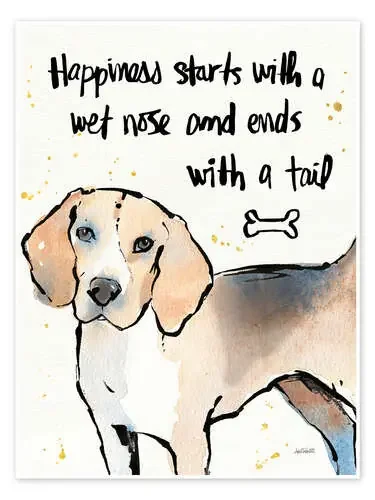 Los perros hacen feliz de Anne Tavoletti Wild Apple Graphics