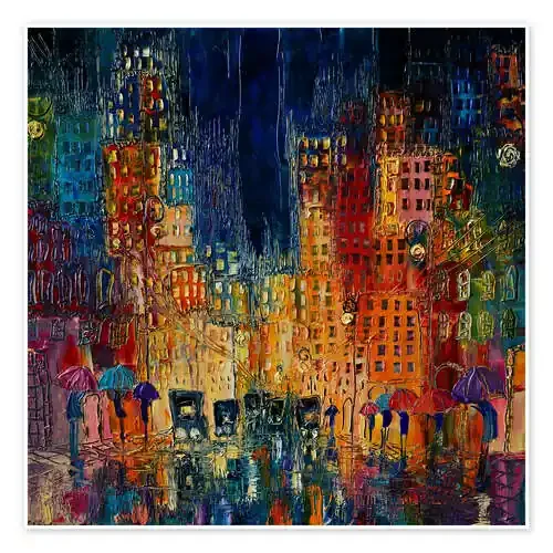 Luminous City in the Rain de Justyna Kopania