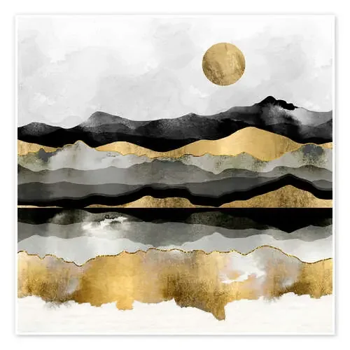 Luna dorada de primavera de SpaceFrog Designs