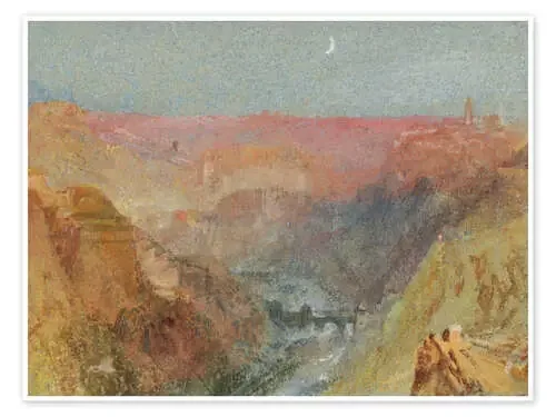 Luxembourg From the Alzette Valley to the North, c.1839 de Joseph Mallord William Turner Master Collection