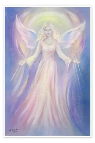 Luz y amor – pintura ángel de Marita Zacharias