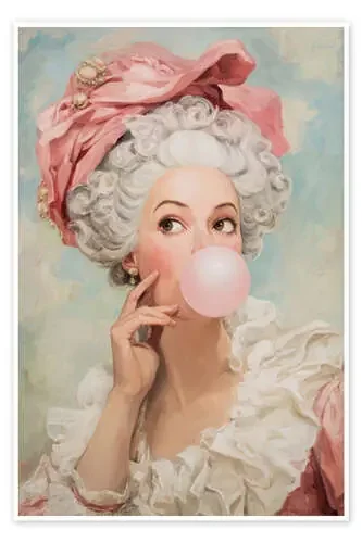 Madame Pompadour with chewing gum de UtArt
