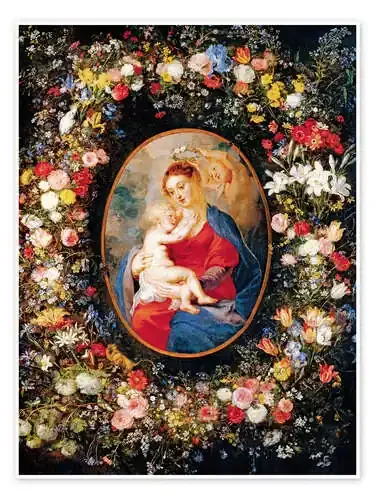 Madonna in the floral wreath de Jan Brueghel d.Ä. akg-images