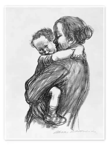 Madre con hijo de Käthe Kollwitz Master Collection