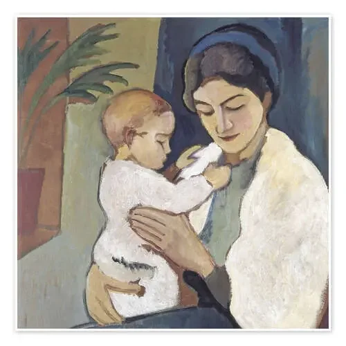 Madre e hijo de August Macke Master Collection