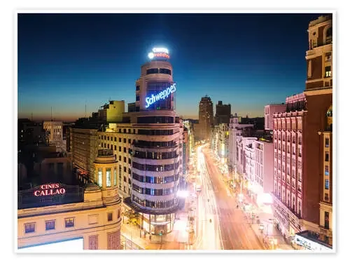 Madrid por la noche de Matteo Colombo