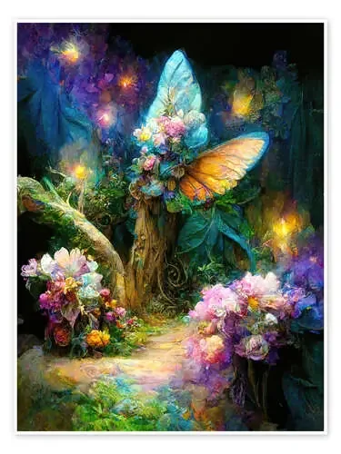 Magic place in the fairy garden de Dolphins DreamDesign