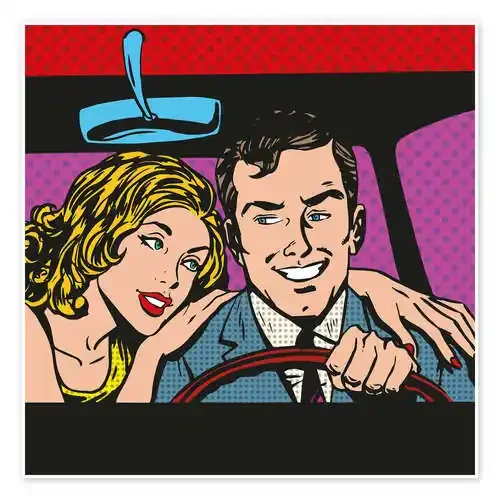 Man and woman in the car Editors Choice