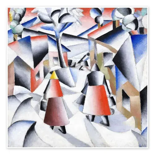 Mañana en el pueblo después de una tormenta de nieve de Kasimir Sewerinowitsch Malewitsch Master Collection