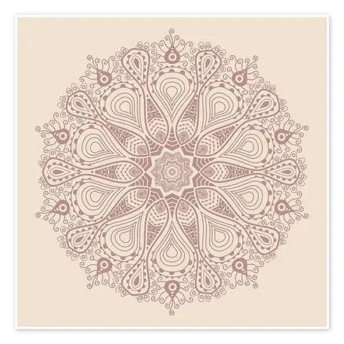 Mandalá con fondo beige Editors Choice