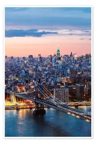 Manhattan bridge and skyline de Matteo Colombo