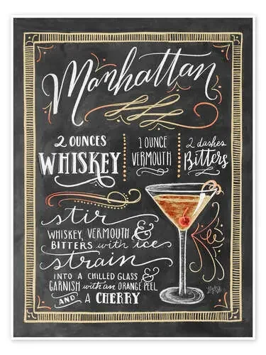 Manhattan recipe de Lily & Val MGL Licensing