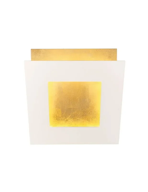 Mantra Dalia Aplique Blanco Oro 18 cm