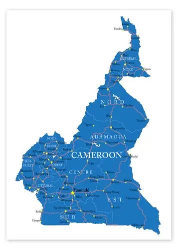 Map Cameroon Editors Choice