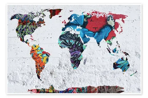 map graffiti de Mark Ashkenazi