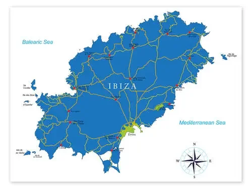 Mapa de Ibiza Editors Choice