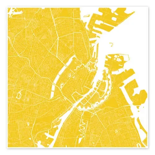 Mapa de la ciudad de Copenhague II de 44spaces