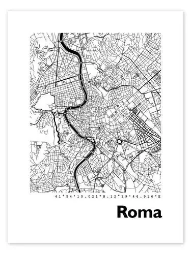 Mapa de la ciudad de Roma de 44spaces