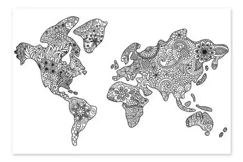 Mapa del mundo floral Editors Choice
