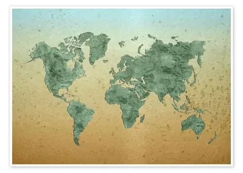 Mapa del mundo vintage Editors Choice