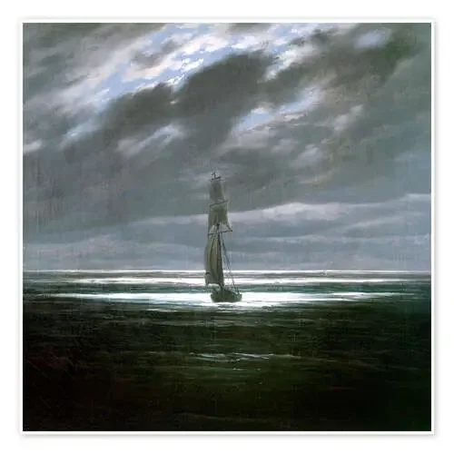 Mar a la luz de la luna de Caspar David Friedrich ARTOTHEK