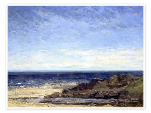 Mar azul – cielo azul de Gustave Courbet ARTOTHEK