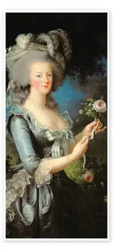 Marie Antoinette with a Rose de Elisabeth Louise Vigee-Lebrun Bridgeman Images