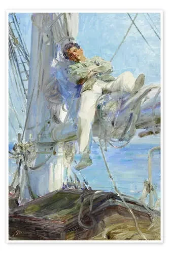Marinero dormido de Henry Scott Tuke Master Collection