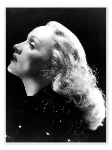 Marlene Dietrich Side Profile Everett Collection