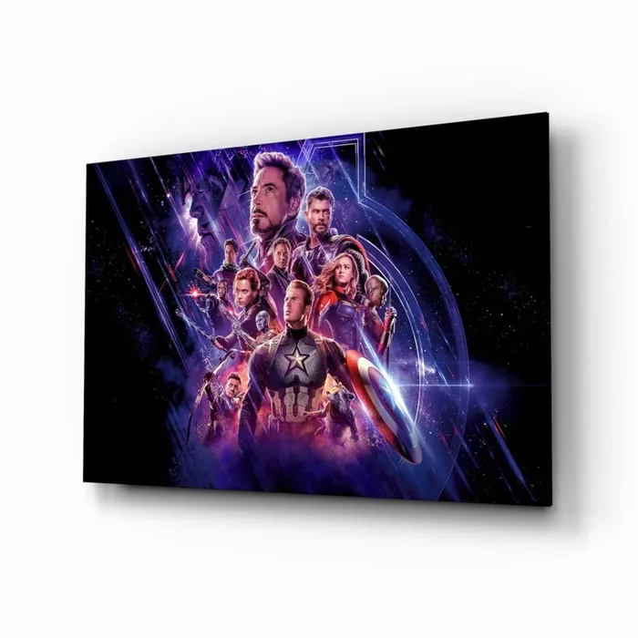 Marvel, Captain America Glass Wall Art – 28.5 » x 18 «